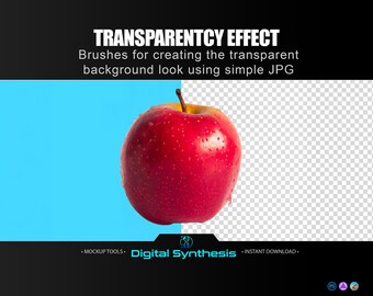 Transparency Effect Brushes, Seamless Photoshop Mockup Toolkit, ABR Stamp Brushes
