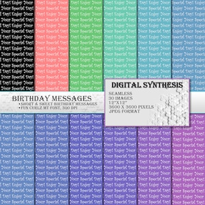 誕生日デジタルペーパー、短くて素敵な誕生日メッセージ、誕生日おめでとう、特別な日を楽しんでください、男の子、女の子、男性、女性向け