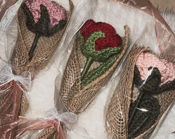 Crochet Rose Bouquet