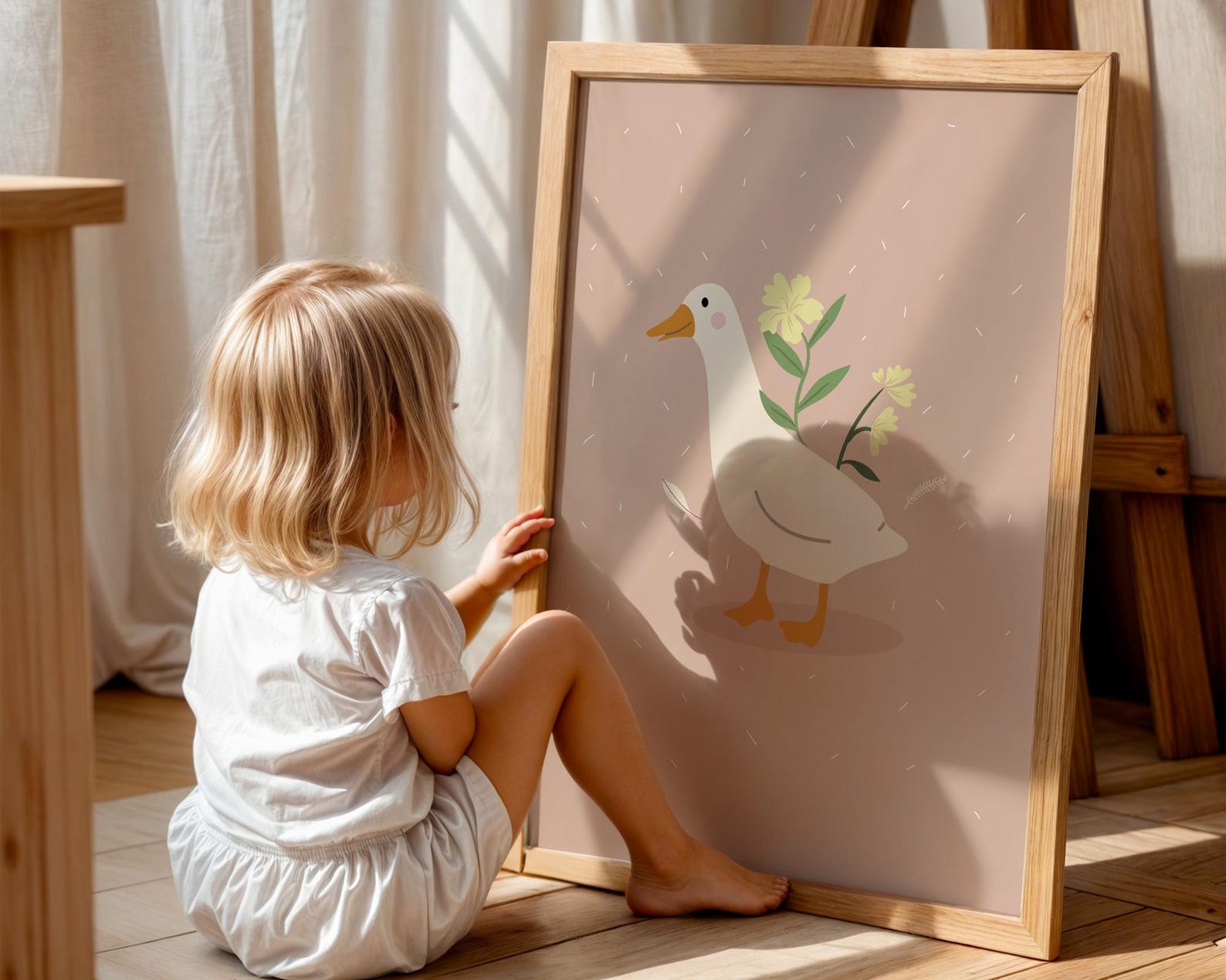 Goose Nursery Print Set, Personalized Name, Baby Room Decor - Etsy