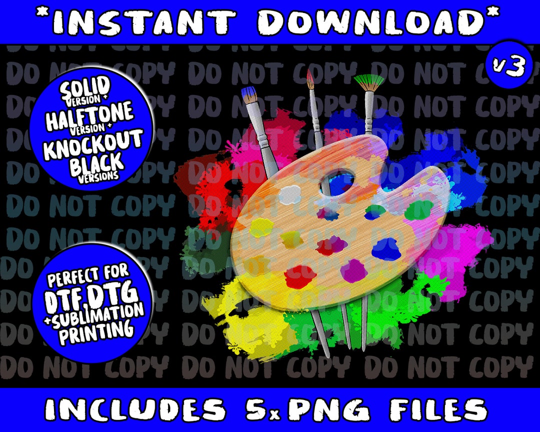 Artist Paint Palette and Brushes Art Png Bundle, Trending Png, Popular ...