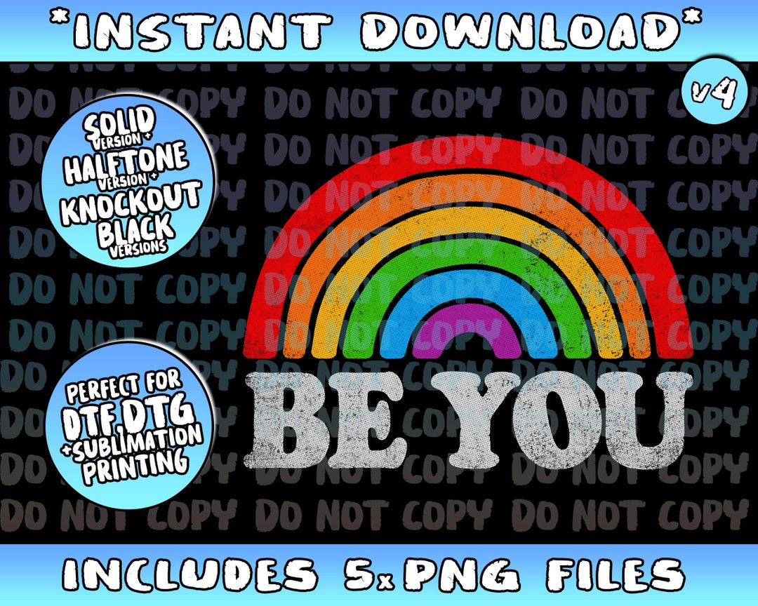 LGBTQ Be You Gay Pride LGBT Ally Rainbow Flag Retro Vintage - Etsy