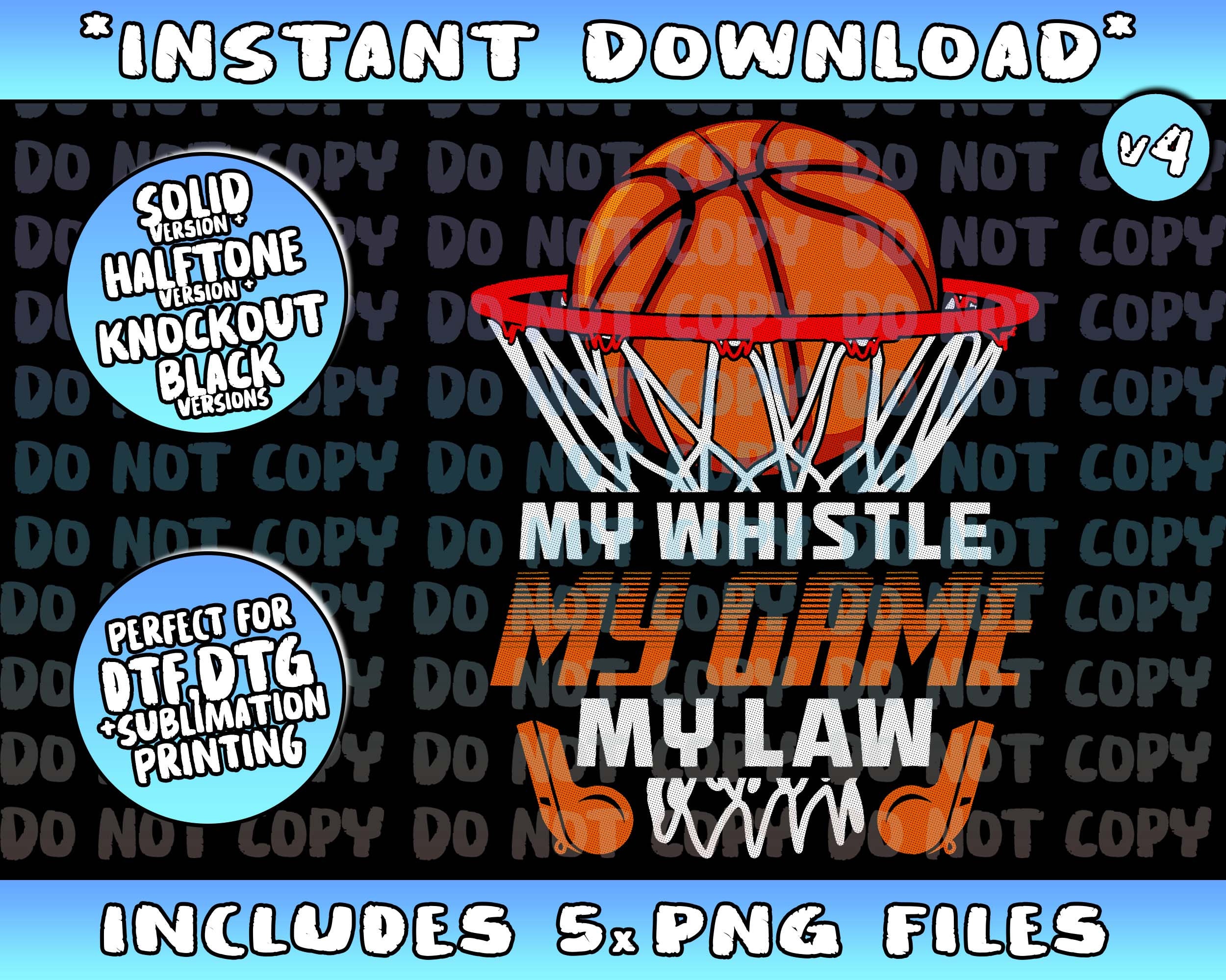 Funny Basketball Referee Quotes Gift I Hoops Ref Png Bundle, Trending