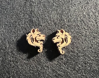 Vintage Wolf Earrings