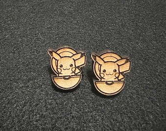 Pikachu Pokeball Earrings