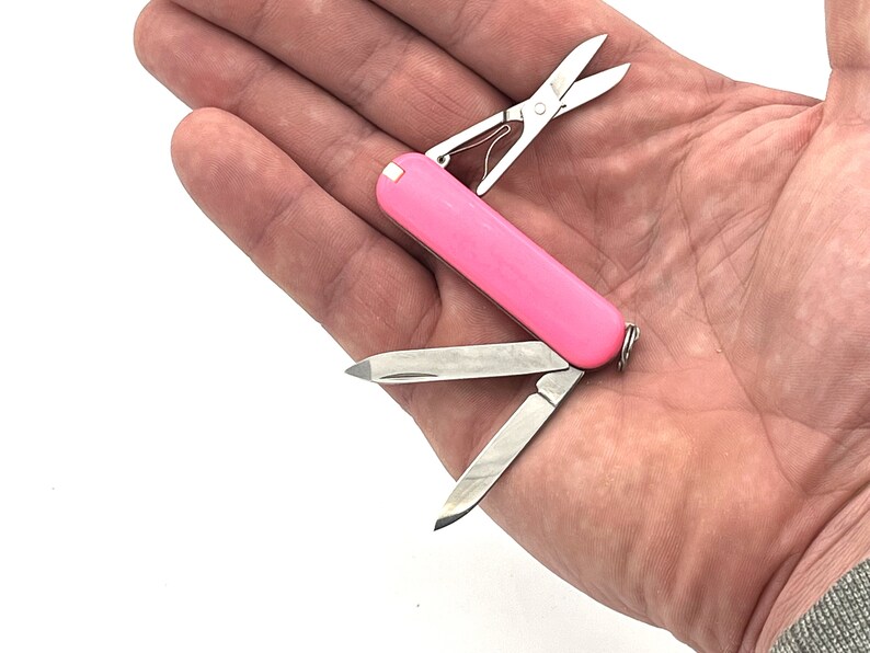 Vintage Engraved jessica Pink Swiss Army Knife 0041 Etsy