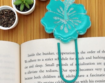 Flower Jumbo Paperclip Bookmark