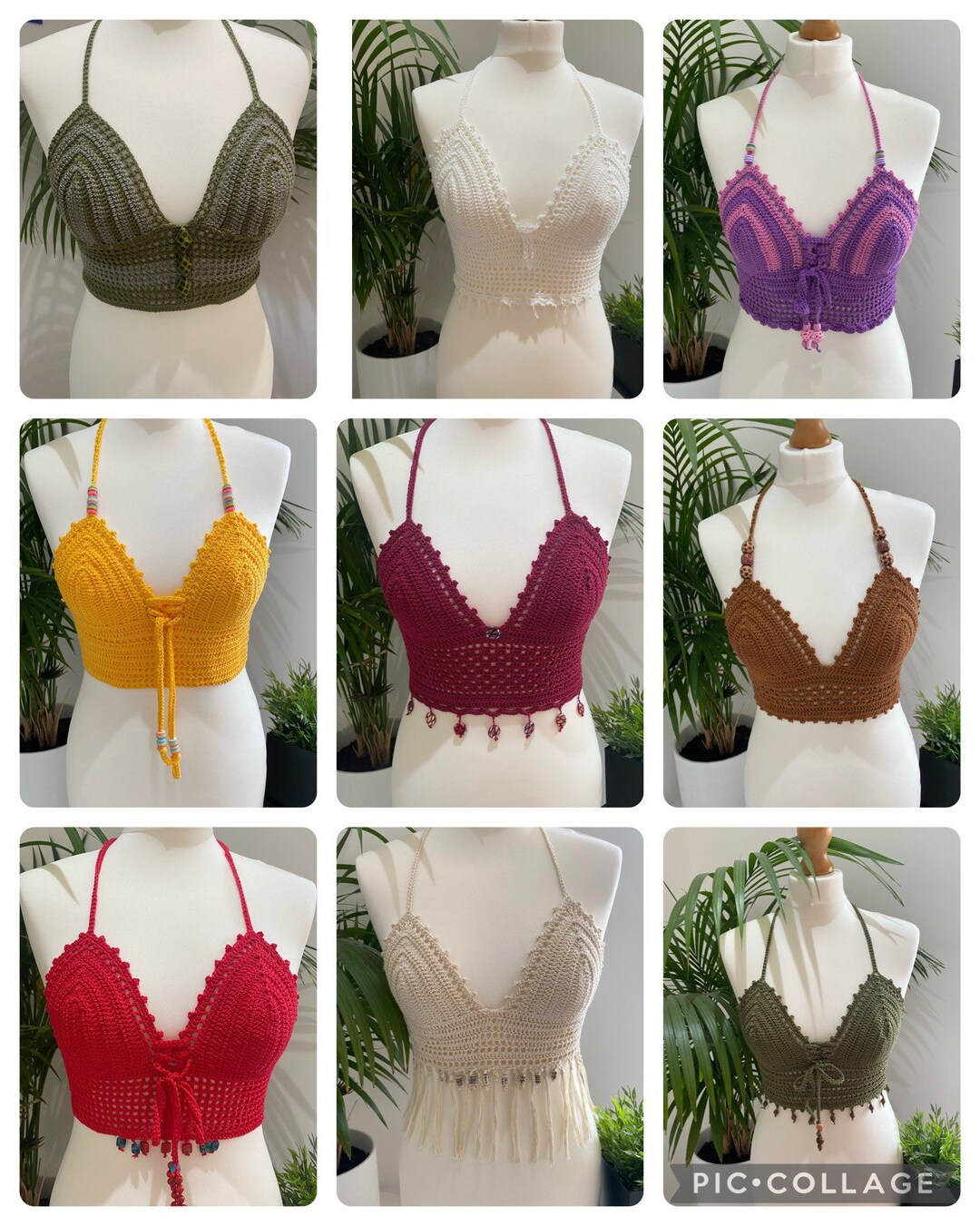 Unmade CUSTOM Crochet Bralette Crop Top - Etsy