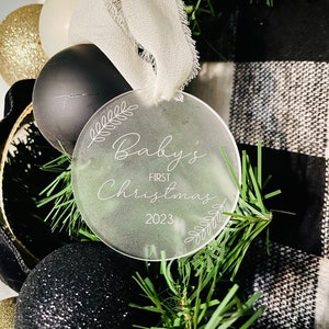 Baby’s first christmas Ornament | New Home Christmas Ornament | First Christmas as Mr. and Mrs. ornament | 2023 Christmas ornaments