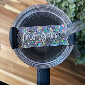 Stanley personalized Accessories, Stanley Topper name plate, Name plate for tumbler, Stanley straw name tag, Name plate cover for tumbler
