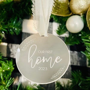 New Home Christmas Ornament | First Christmas as Mr. and Mrs. ornament | Baby’s first christmas Ornament | 2023 Christmas ornaments