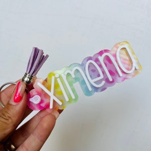 Personalized backpack tag, Kids nametag, Personalized keychain, Acrylic Keychain, Diaper bag Tag, School Bag Tag, Custom backpack tag