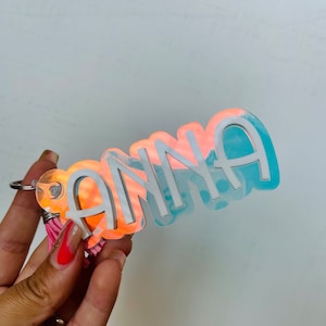 Personalized backpack tag, Kids nametag, Personalized keychain, Acrylic Keychain, Diaper bag Tag, School Bag Tag, Custom backpack tag