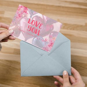 Cartolina stampabile di San Valentino, biglietto d'amore minimalista, regalo romantico stampabile per lui e per lei, regalo per lei