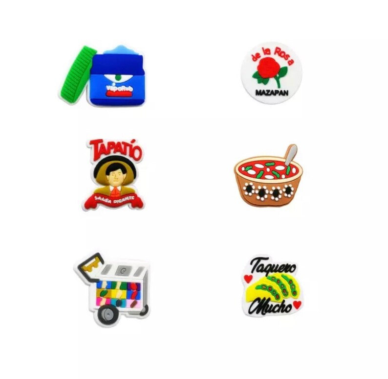Mexican Latino Croc Charm Jibbitz /choose Your Set or Individual Etsy