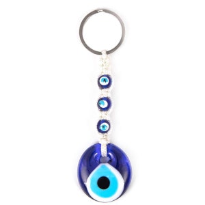 NOLITOY 4 Pcs Key Chain Charm Ojo Turco Amulet Ornament Blue Eye Keyring  Evil Eyes Keychain Evil Eye Keychain Backpack Decorations Fashion Key Ring