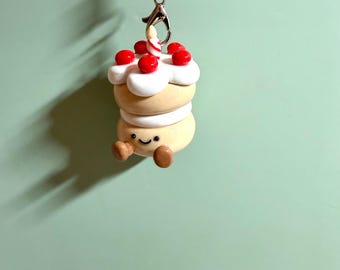 Birthday Cake Jellycat Keychain | Handmade Figure | Made to Order Charm