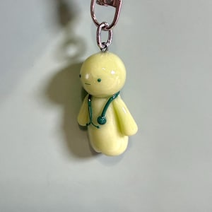 Nurse Smiski Clay Figure | Handmade Charm image 3