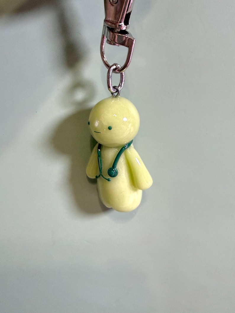 Nurse Smiski Clay Figure | Handmade Charm image 3