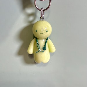 Nurse Smiski Clay Figure | Handmade Charm image 1