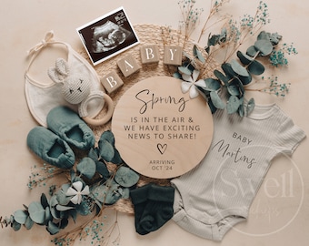 Boy Digital Pregnancy Announcement Gender Reveal It's A Boy Personalized Pregnancy Reveal Announcement Digital Social Media Announcement