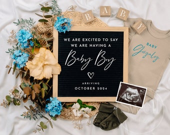 Boy Digital Pregnancy Announcement Gender Reveal 'Little Brother on the way' Pregnancy Reveal Announcement Digital Baby Announcement