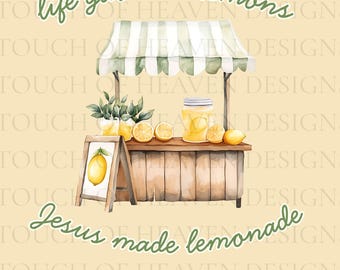 Life Gave Me Lemons PNG: Christian Shirt File, Faith Digital Download