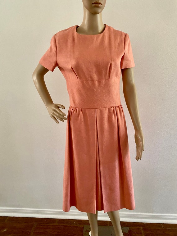 Vintage 1960's Pink Dress, Size Small / Medium. S… - image 4