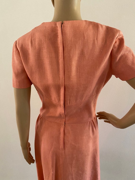 Vintage 1960's Pink Dress, Size Small / Medium. S… - image 8