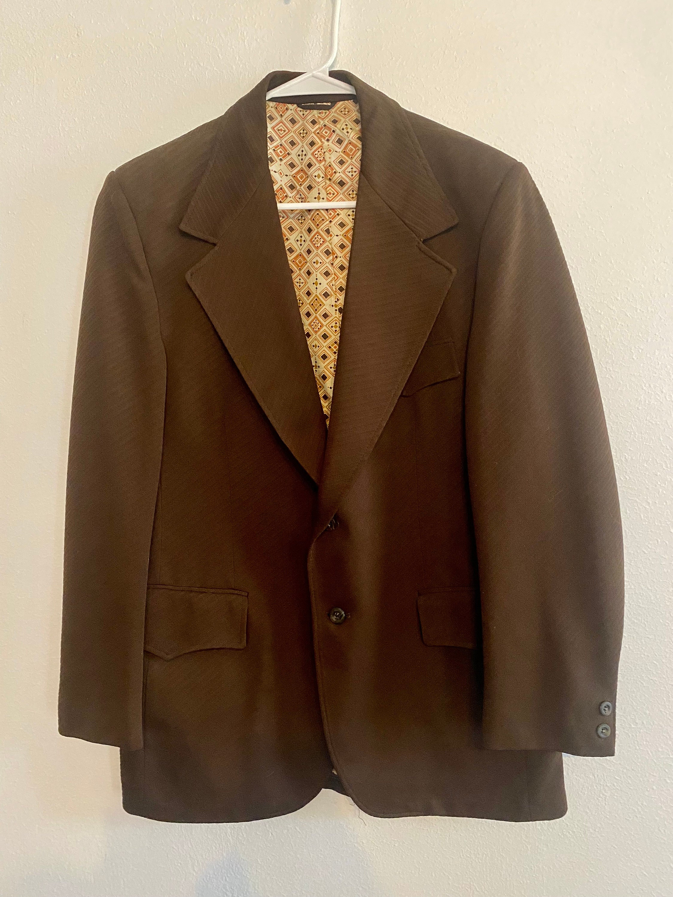 Vintage Bealls Sport Jacket in Brown Size M L Vintage Retro Mens
