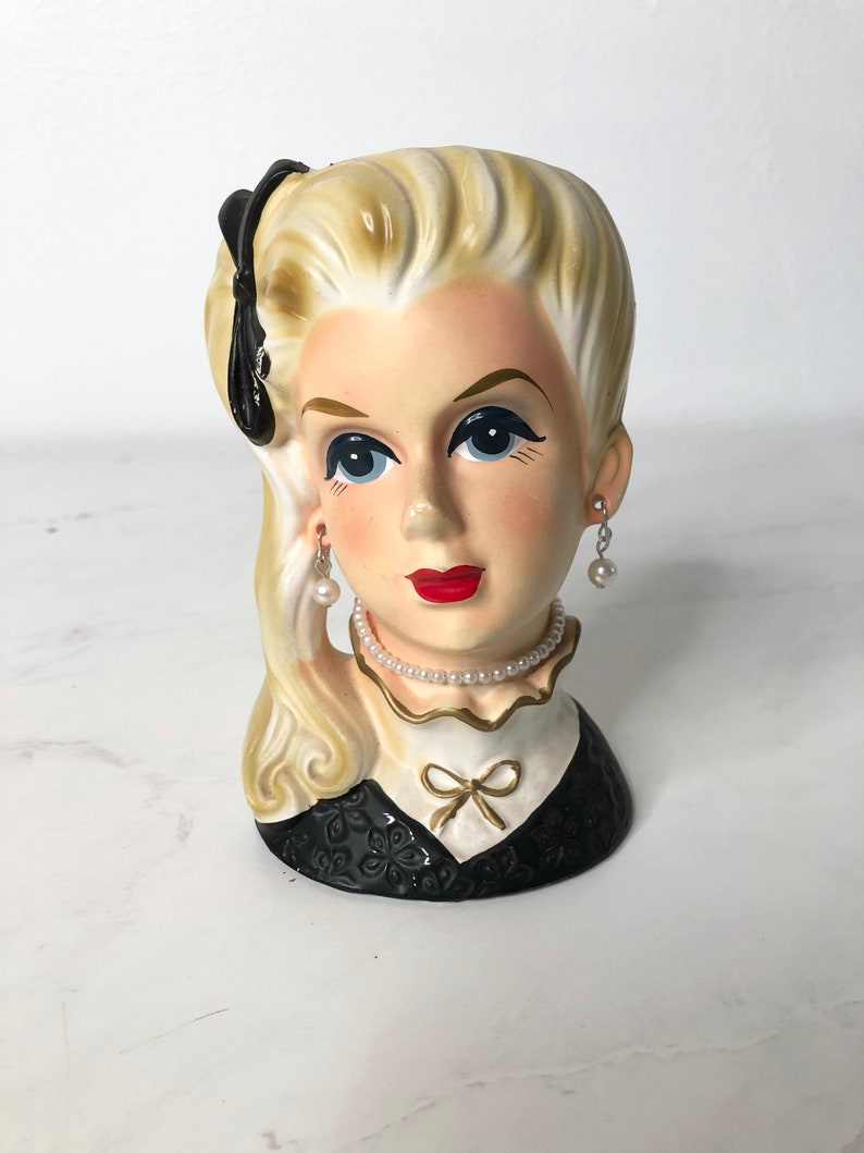 Vintage Lady Head Vase Rubens 4129. MCM Home Decor / Glam Etsy