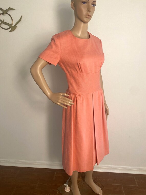 Vintage 1960's Pink Dress, Size Small / Medium. S… - image 9