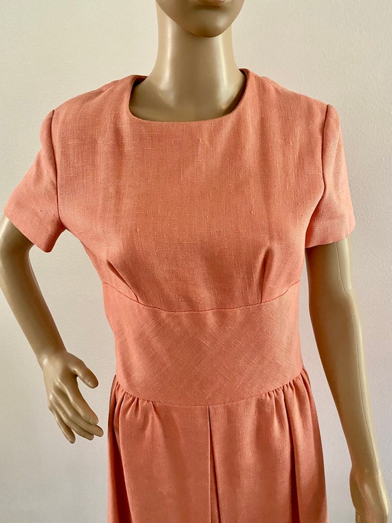 Vintage 1960's Pink Dress, Size Small / Medium. S… - image 5