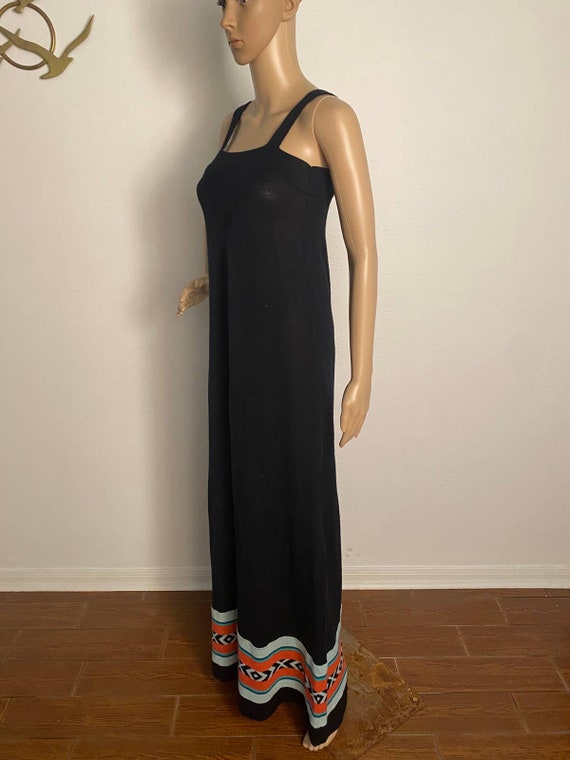 Vintage 1970s Maxi Dress by Barbara Lee with Cute… - image 6