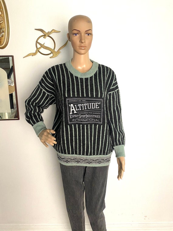 Vintage 1980's Espirit Wool Sweater. Altitude Spor