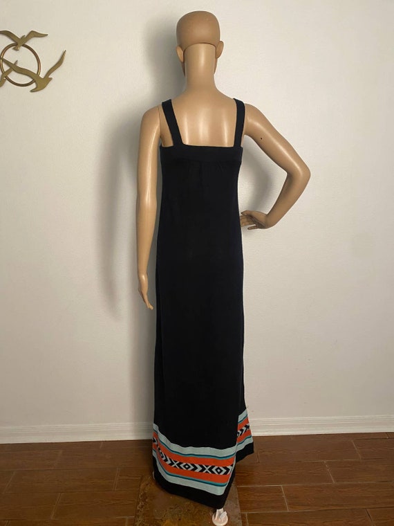 Vintage 1970s Maxi Dress by Barbara Lee with Cute… - image 4