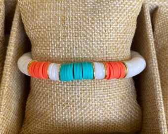Geïnspireerde Miami Dolphins Game Day Accent stretcharmband