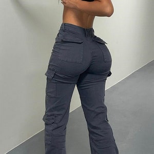 Pantalones casuales mujer - pantalones Cargo mujer - pantalones elásticos - pantalones  de trabajo mujer - pantalones