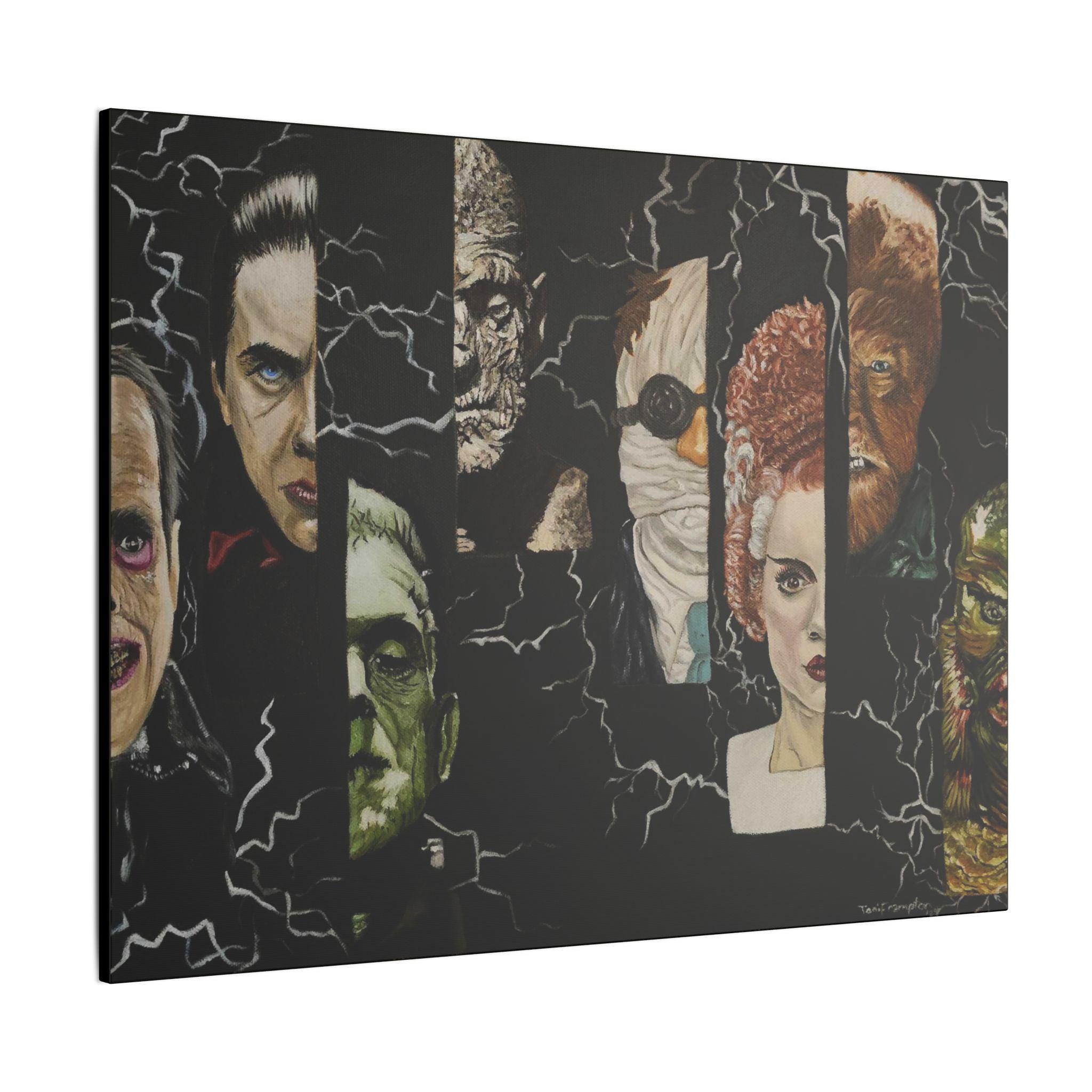Classic Monsters Canvas Print