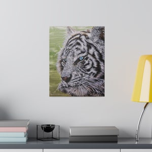 Tiger Matte Canvas, Stretched, 0.75&quot;