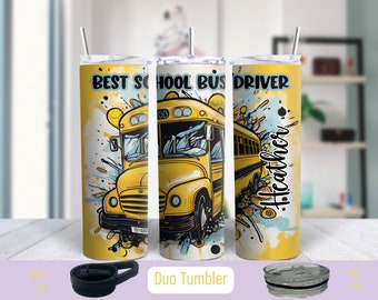 School Bus Driver Tumbler - Best Bus Driver, Appreciation Gift