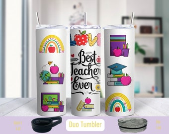 The Best Teacher Ever Tumbler - School-themed, Appreciation Gift