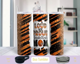 Basketball Mom Tumbler - Sports Cup, Gift for Mom, Loud and Proud