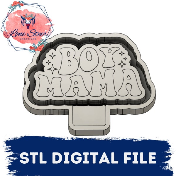 Boy Mama Freshie Blank for Molding 3D printer file STL