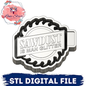 Sawdust is Man Glitter Freshie Blank for Molding 3D printer file STL