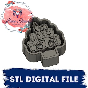 Happy Easter Freshie Blank for Molding 3D printer file STL