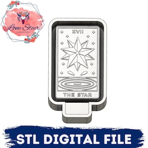 The Star Tarot Card Freshie Blank for Molding 3D printer file STL