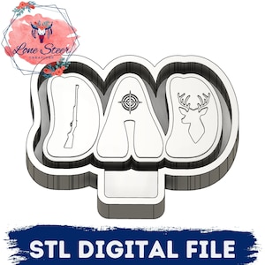 Dad Hunting Freshie Blank for Molding 3D printer file STL