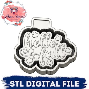 Hello Fall Freshie Blank for Molding 3D printer file STL