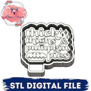 Dicke Oberschenkel und Kürbiskuchen Freshie Blank zum Abformen 3D Druckerdatei STL